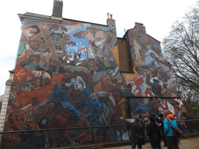 イギリスSV2014：ケーブル通りの闘いの壁画