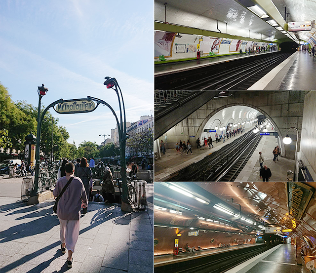 フランスSV2018：Ménilmontant駅入口／Châtelet駅／Cité駅／Arts et Métiers駅